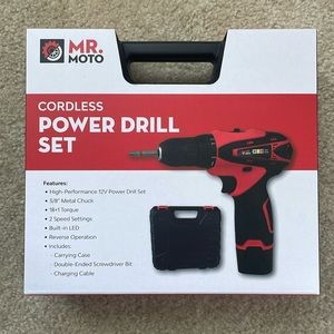 Cordless Power Drill Set